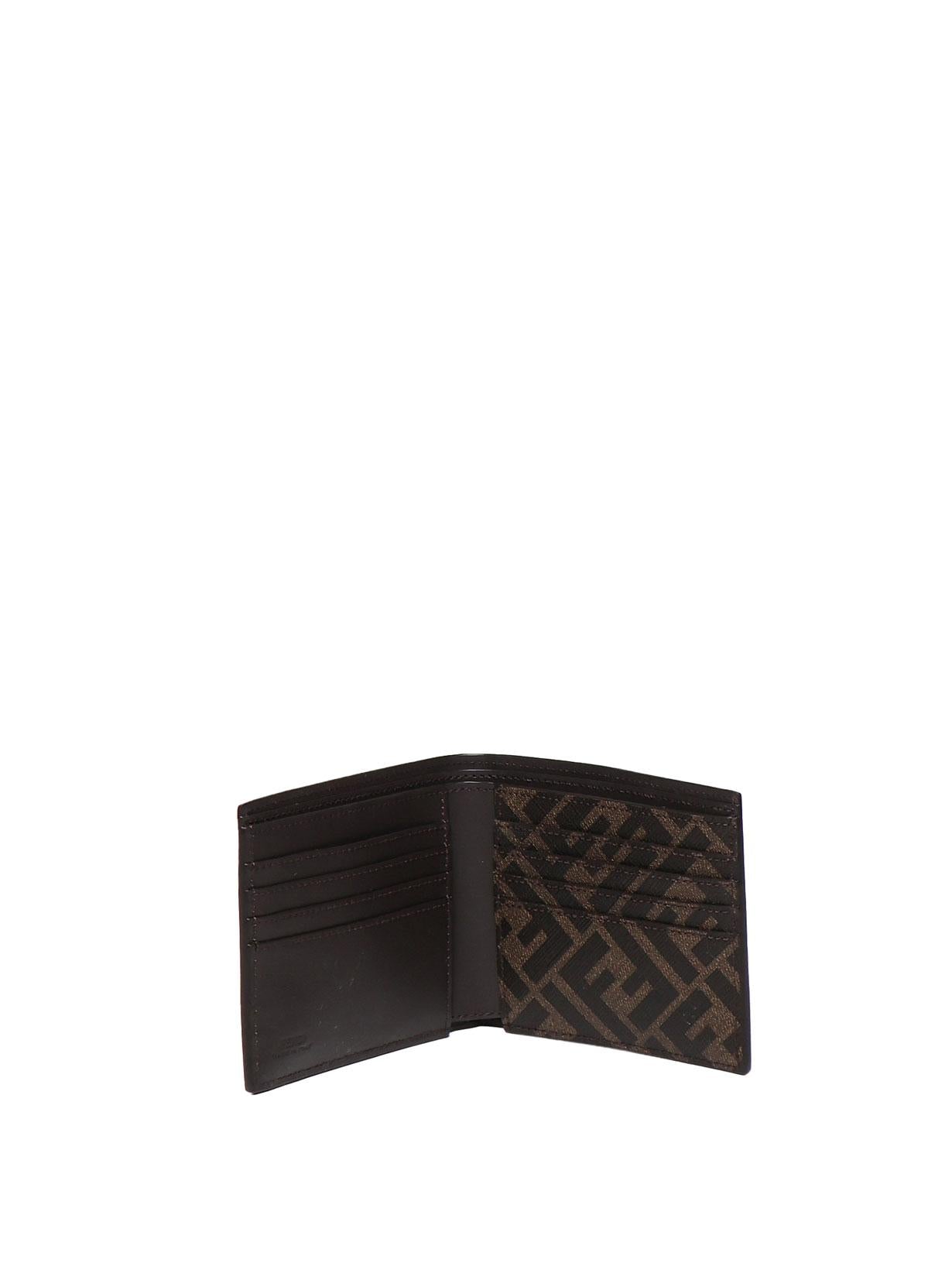 Portafogli bi-fold quadrato FF 7M0356 AFF2F1Q1C FENDI
