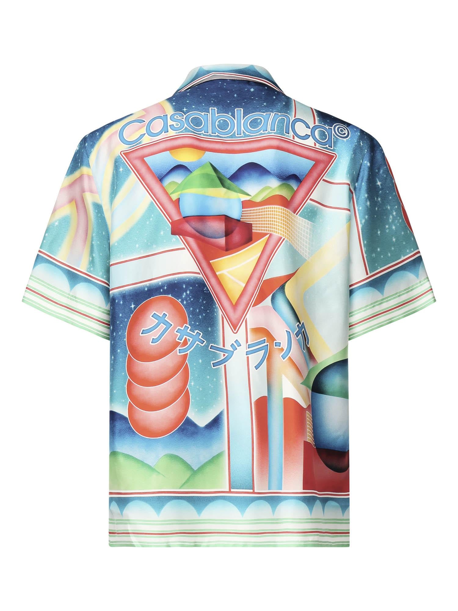 Camicia Casa Way in seta MPF25SH00301 CASABLANCA