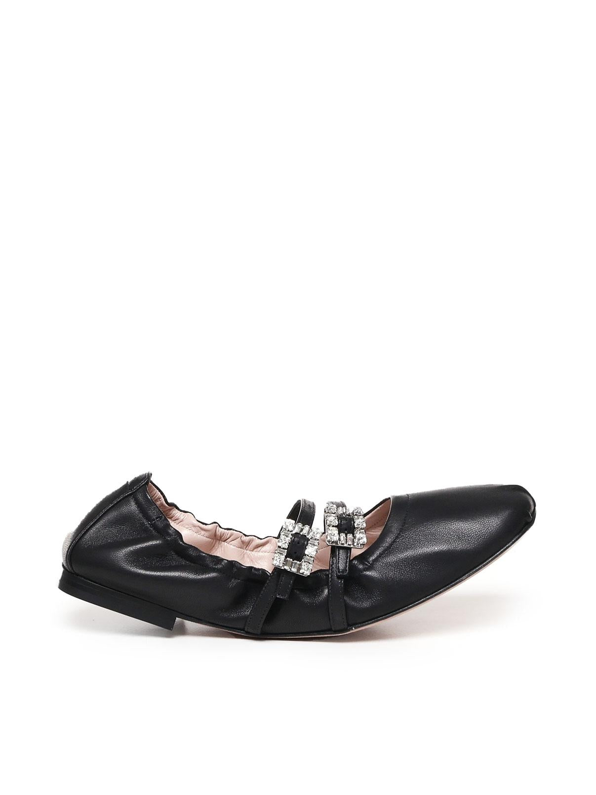 Ballerine con Cinturini in pelle RVW7433907091T B999 ROGER VIVIER