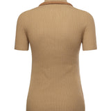Polo in cashmere a coste MMLB74 1747F0036 MIU MIU