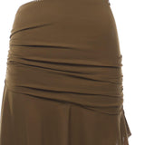 Gonna lunga asimmetrica Zahira T180361A TNS038CIGAR THE ANDAMANE