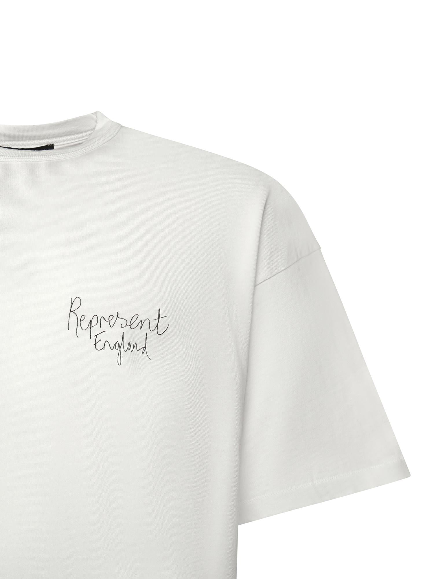 T-shirt "Hand Drawn Thoroughbred" in cotone MLM100383 72 REPRESENT