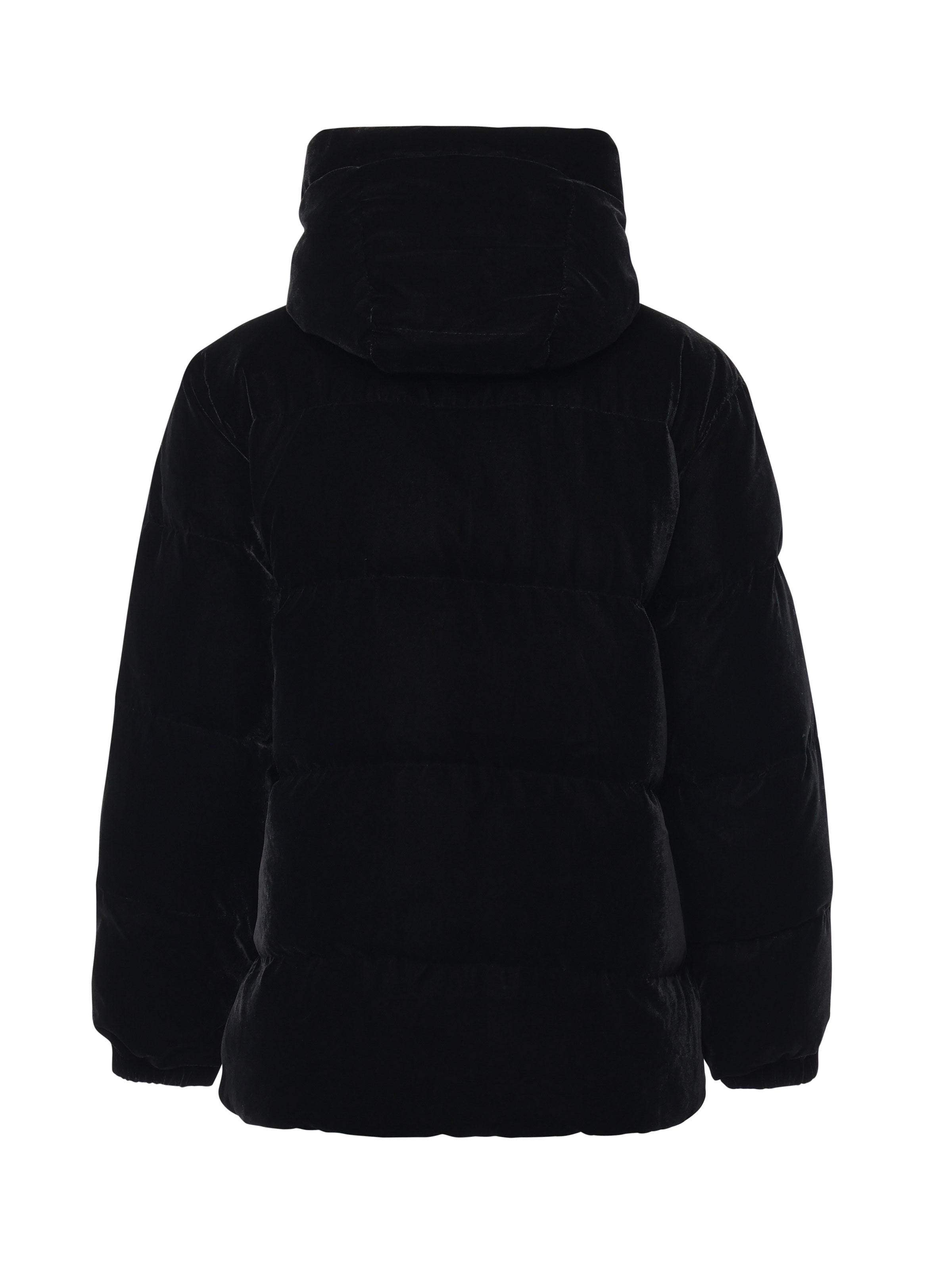 Giacca imbottita con cappuccio in velluto GEN0003 00593G MC2 SAINT BARTH
