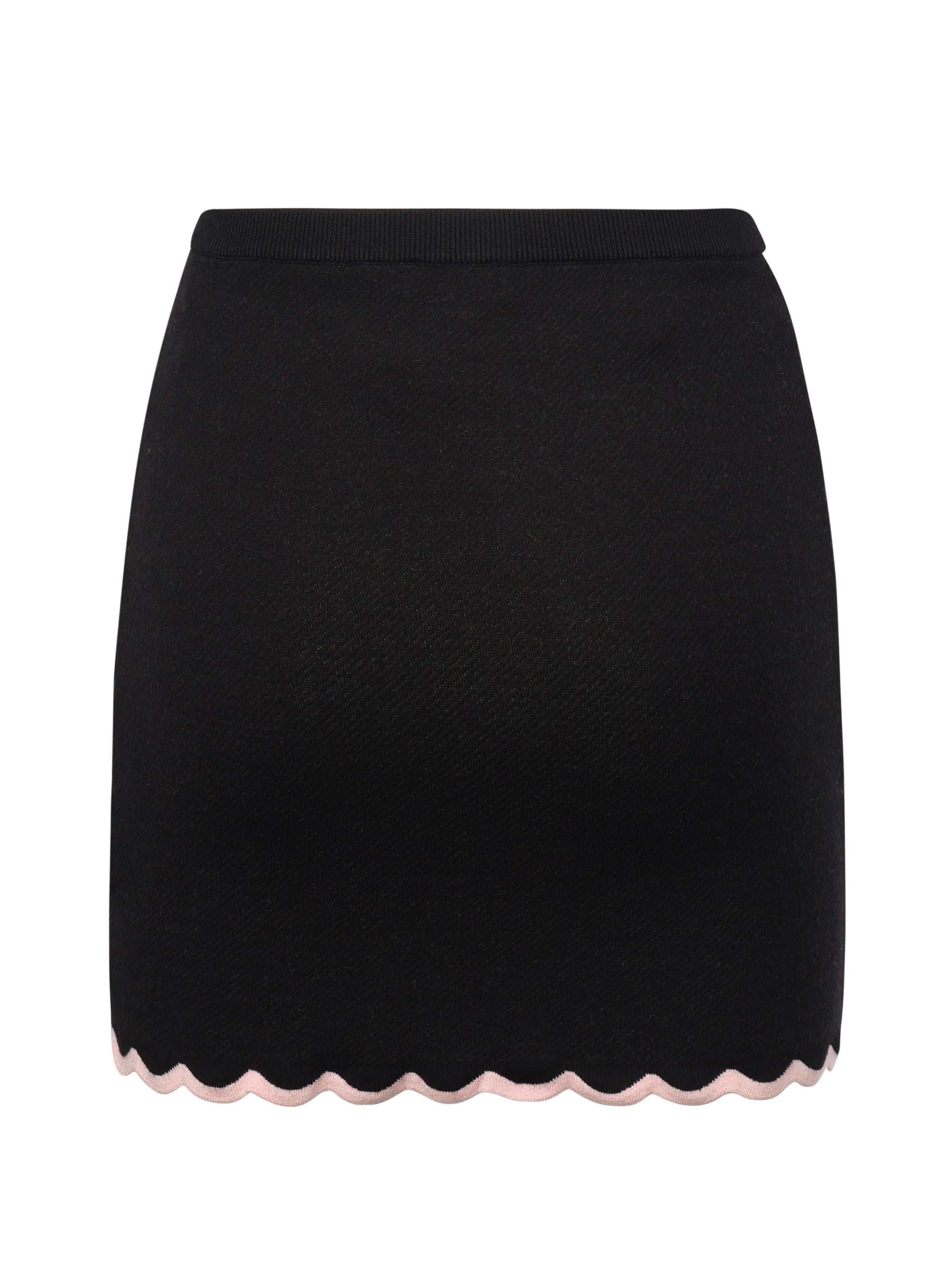 Donella Knit Mini Skirt KB0007 BLACK FOR LOVE & LEMONS