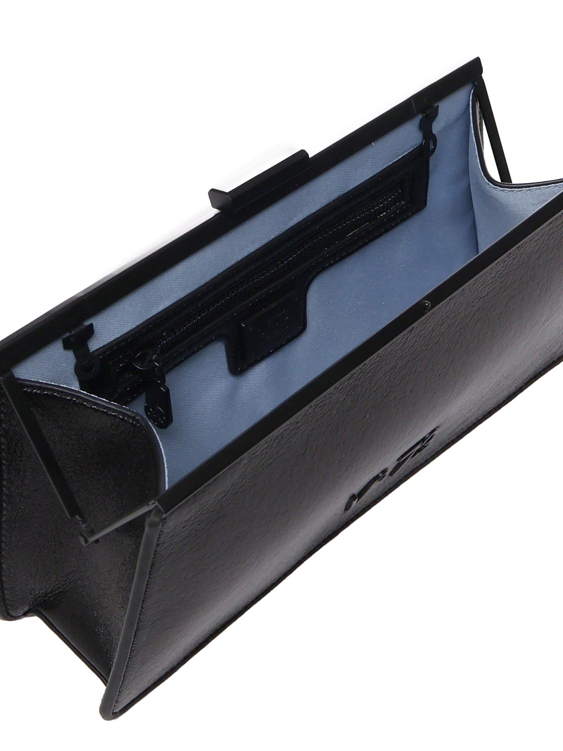 Clutch Crow Sports metallizzata 73BS7Q302 CROWNERO V° 73