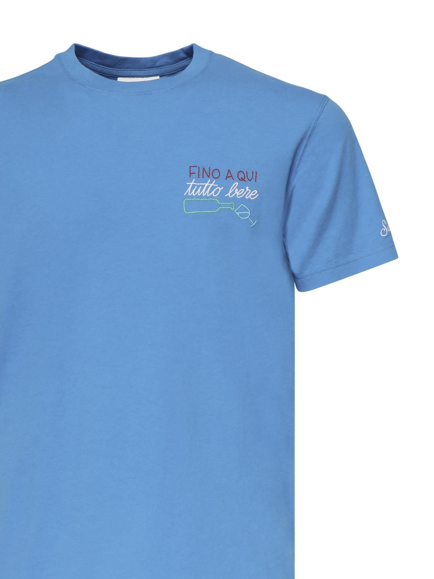 T-shirt Portofino con ricamo POT0001 05209H MC2 SAINT BARTH