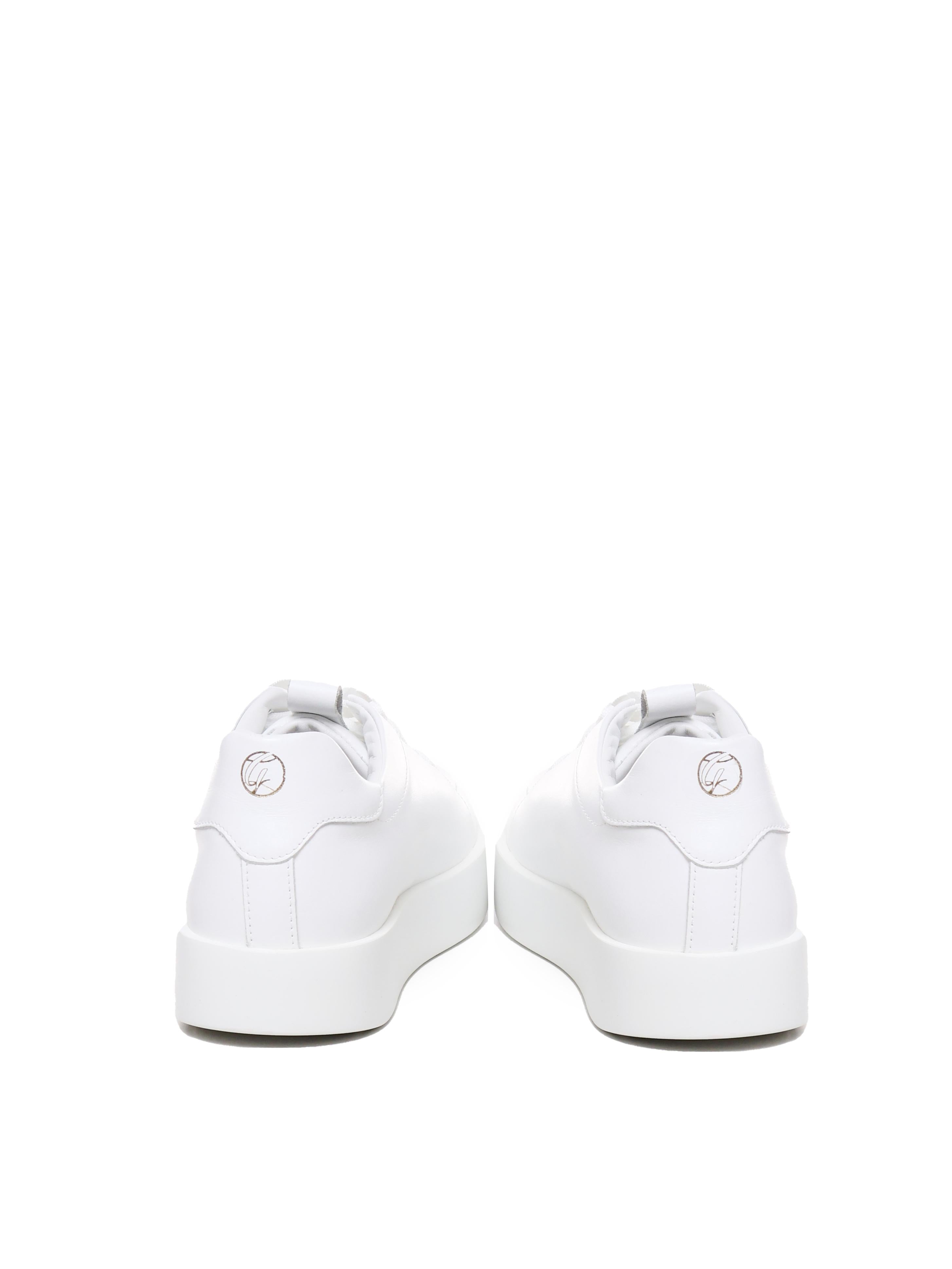 Sneakers Road in pelle di nappa ROAD 1 NAPPAWHITE/WHITE GIULIANO GALIANO