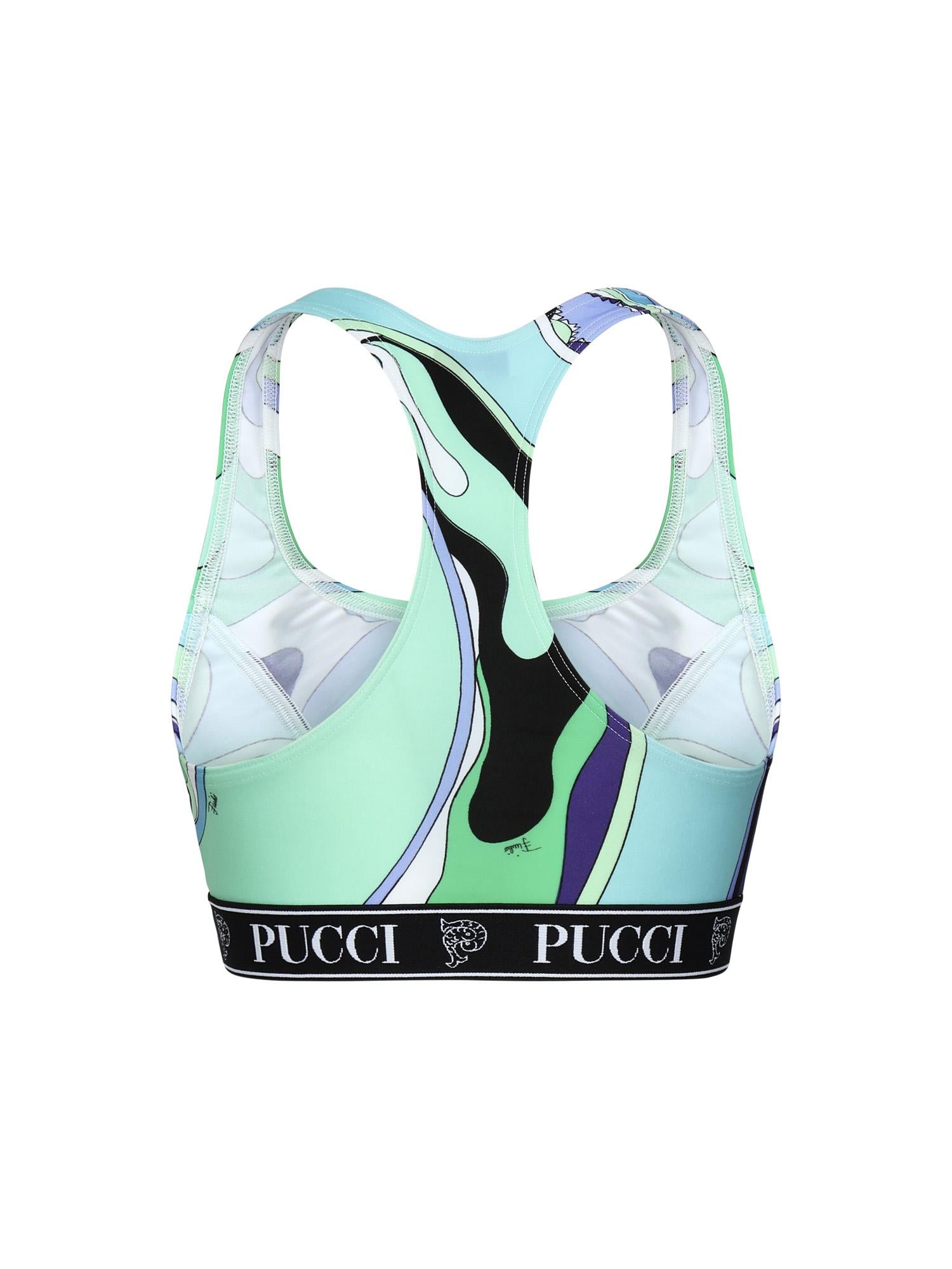 Crop top stampa orchidee 5HTP56 5H735025 PUCCI
