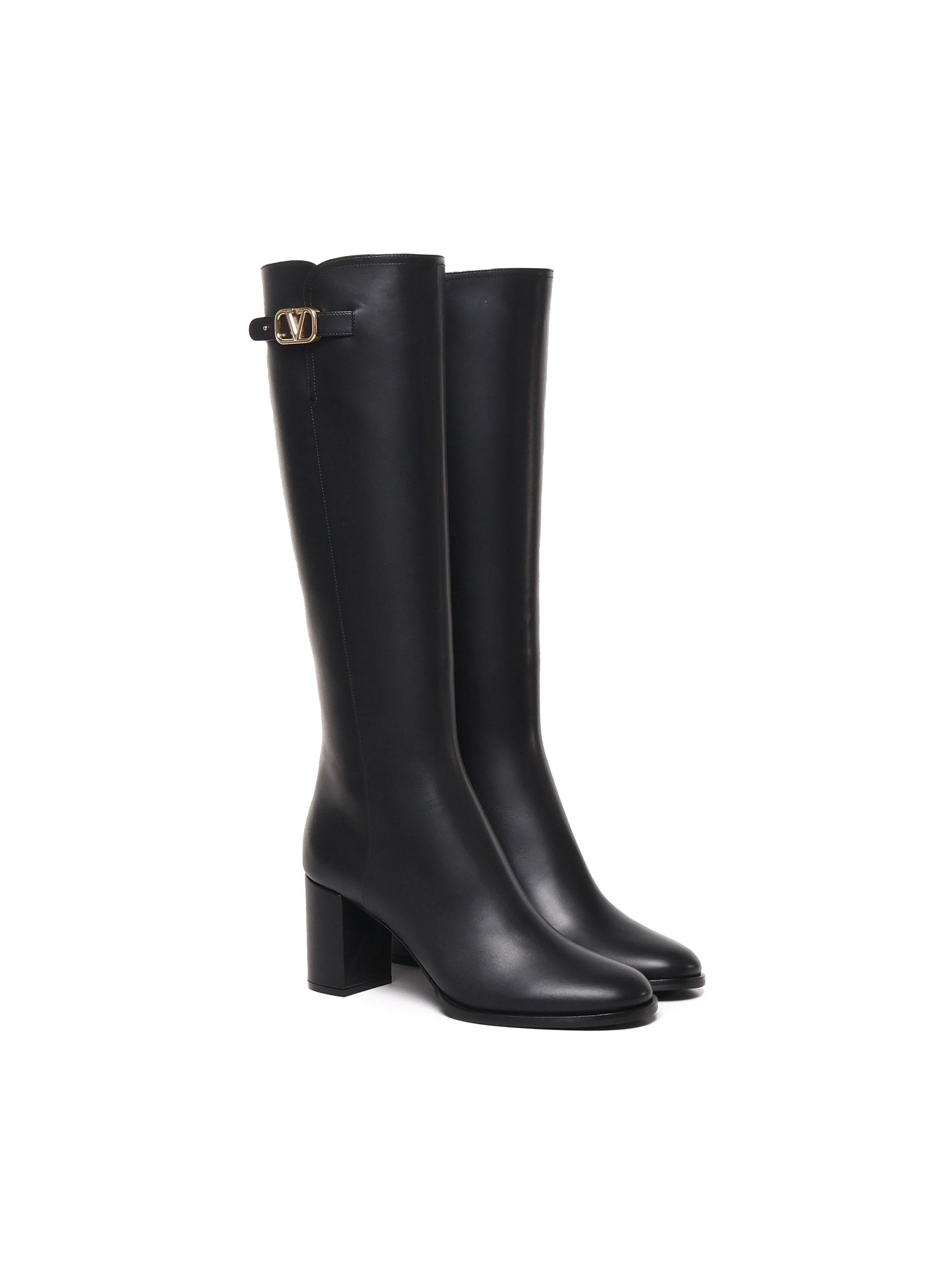 Stivali VLogo Signature in pelle di vitello 5W2S0HY0 DSH0NO VALENTINO GARAVANI