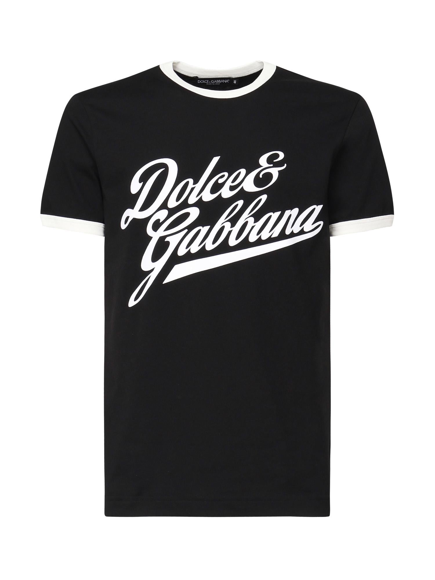 T-shirt in cotone con stampa G8PV1T G7PGCN0000 DOLCE & GABBANA