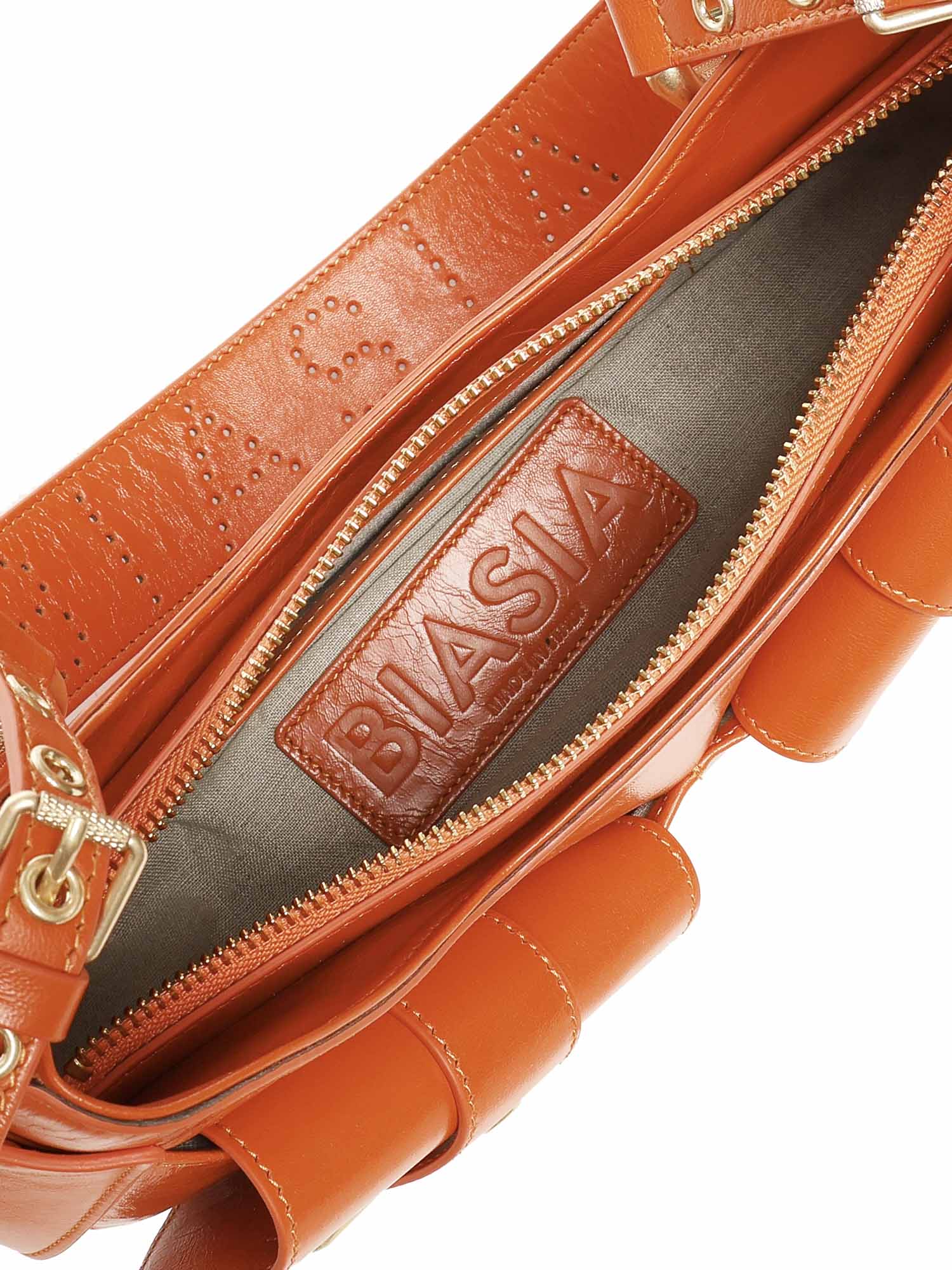 Borsa a spalla Y2K.001 FBBP70001STR -ARANCIO/ORO BIASIA 