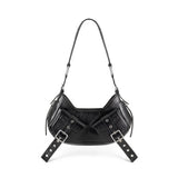 Borsa a spalla Y2K FBBP70001STR -NERO/NIKEL BIASIA 