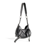 Borsa a spalla Y2K FBBP70001STR -NERO/NIKEL BIASIA 