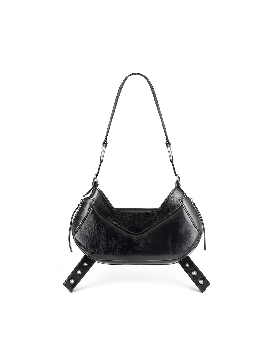 Borsa a spalla Y2K FBBP70001STR -NERO/NIKEL BIASIA 