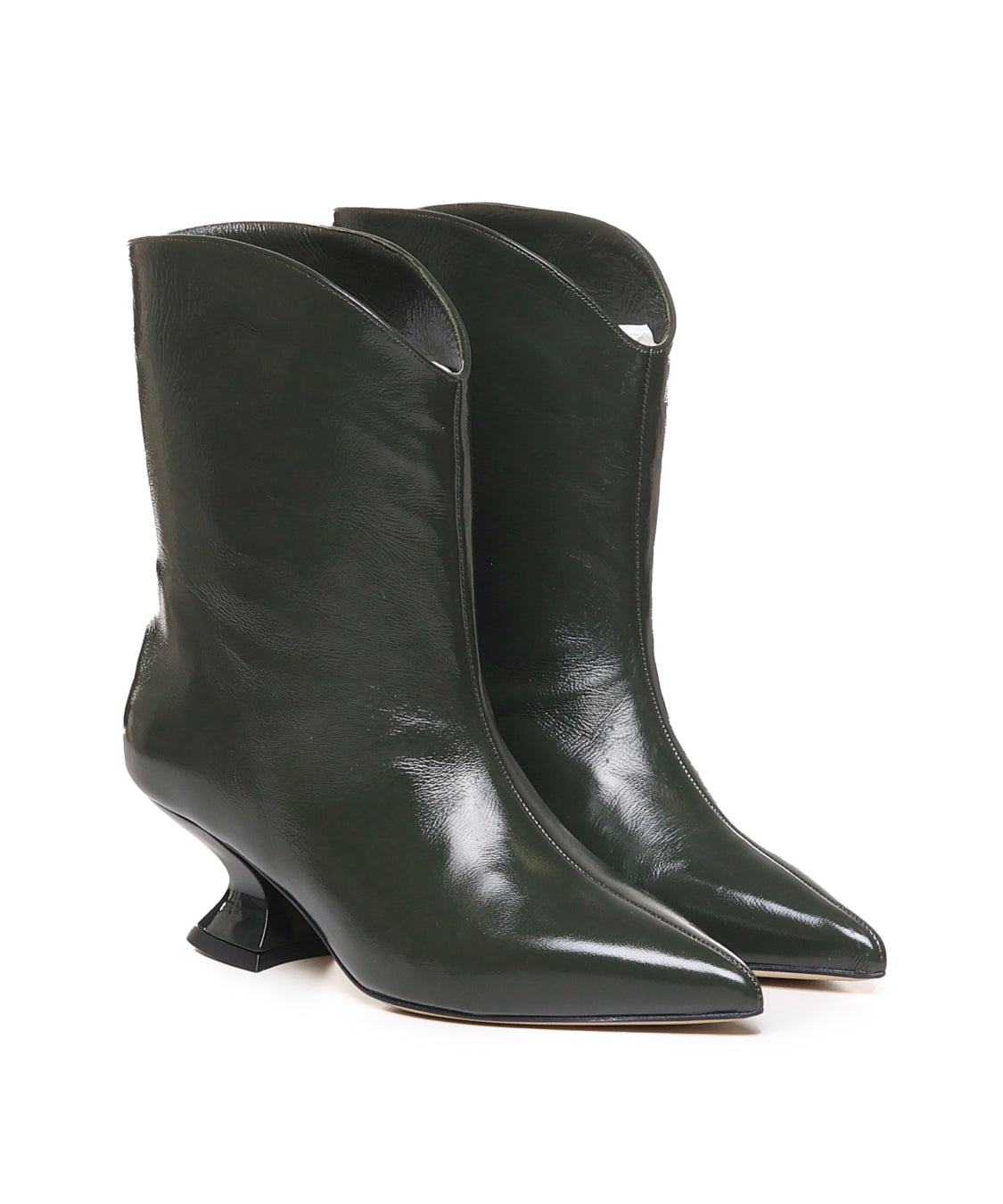 Tronchetto in pelle con tacco basso ELIANE 143 VERLUXVERDE ALCHIMIA 