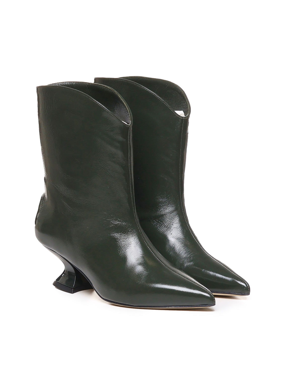 Tronchetto in pelle con tacco basso ELIANE 143 VERLUXVERDE ALCHIMIA 