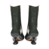Tronchetto in pelle con tacco basso ELIANE 143 VERLUXVERDE ALCHIMIA 