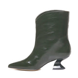 Tronchetto in pelle con tacco basso ELIANE 143 VERLUXVERDE ALCHIMIA 