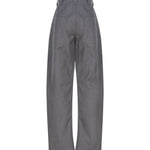 Pantaloni affusolati in lana accoppiata e cotone 769763 V1JO01874 BOTTEGA VENETA 