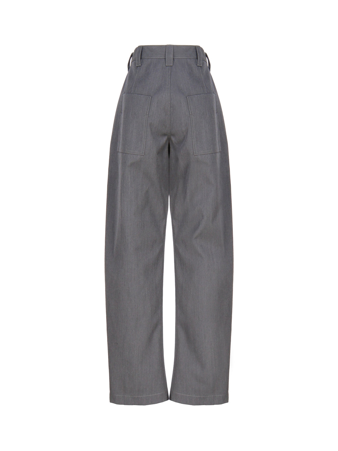 Pantaloni affusolati in lana accoppiata e cotone 769763 V1JO01874 BOTTEGA VENETA 
