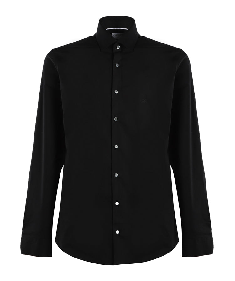 Camicia aderente in popeline elasticizzato K10K108229 -0GN CALVIN KLEIN 