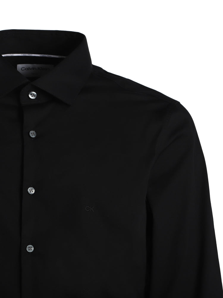 Camicia aderente in popeline elasticizzato K10K108229 -0GN CALVIN KLEIN 