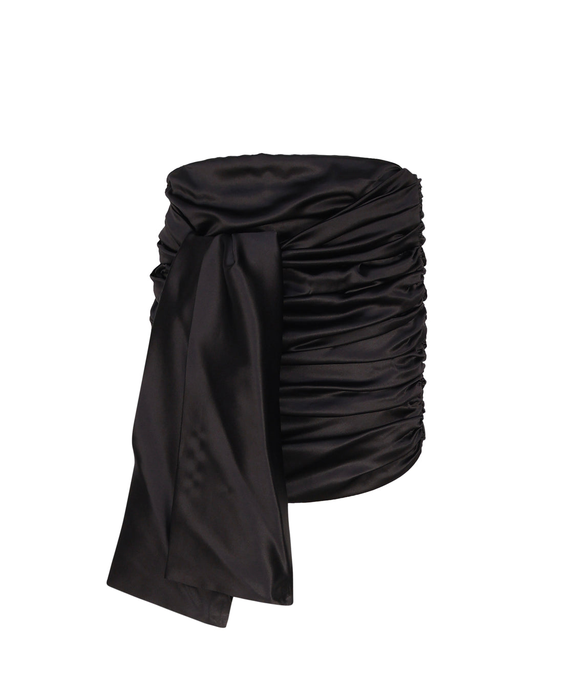 Minigonna in raso con fiocco F4CRCT FURAGN0000 DOLCE & GABBANA 