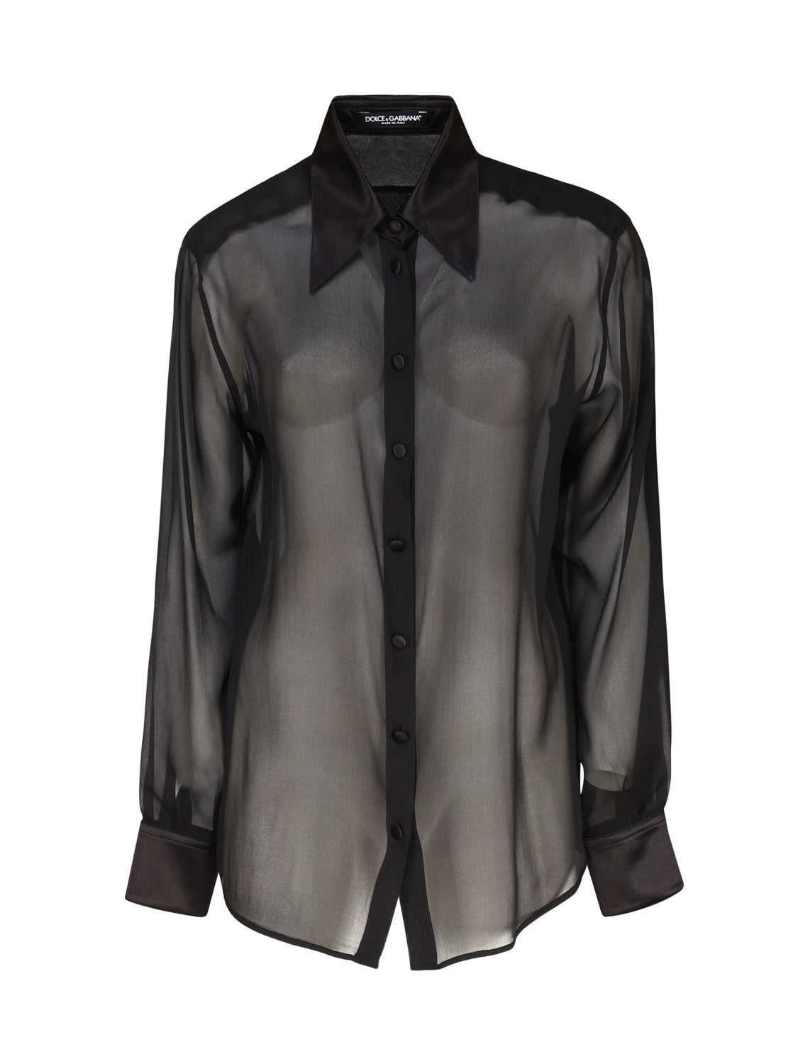 Camicia in chiffon di seta F5R42T FU1ATN0000 DOLCE & GABBANA 