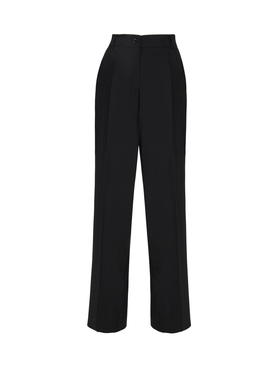 Pantaloni a vita alta con pieghe FTC17T FUBGBN0000 DOLCE & GABBANA 