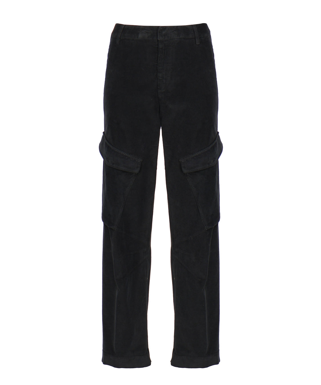Pantaloni Camila loose in cotone<BR/> DP700VS0030Y TRT999 DONDUP 