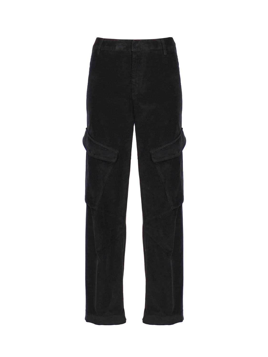 Pantaloni Camila loose in cotone<BR/> DP700VS0030Y TRT999 DONDUP 