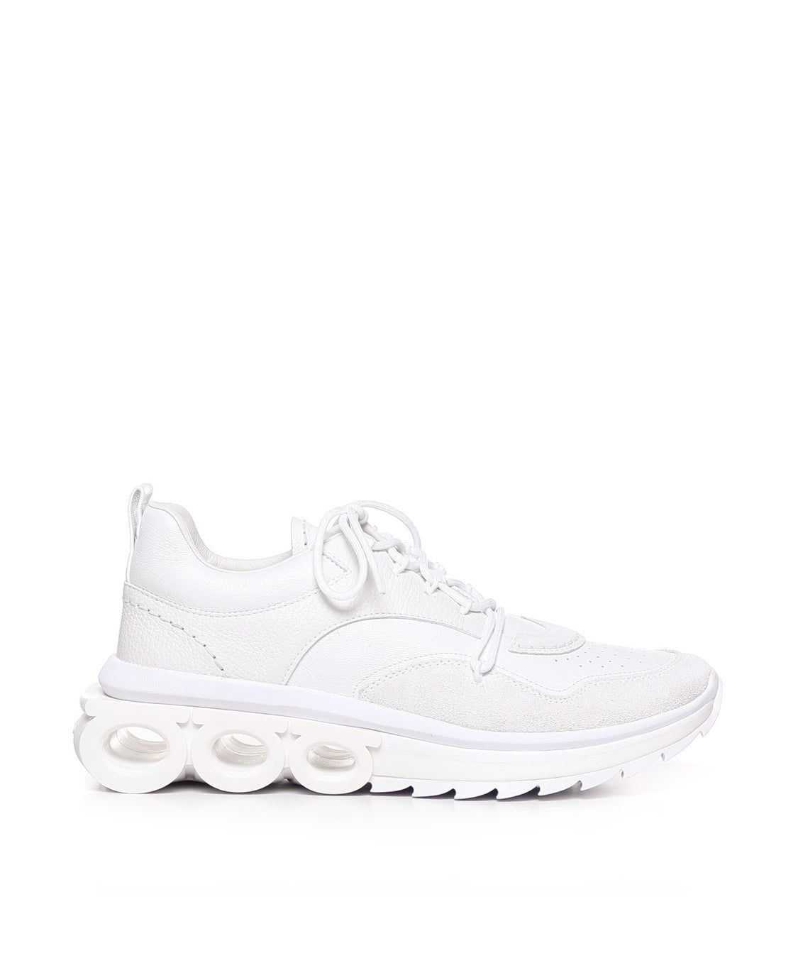 Sneakers con placca Gancini 021581 762773003 FERRAGAMO 