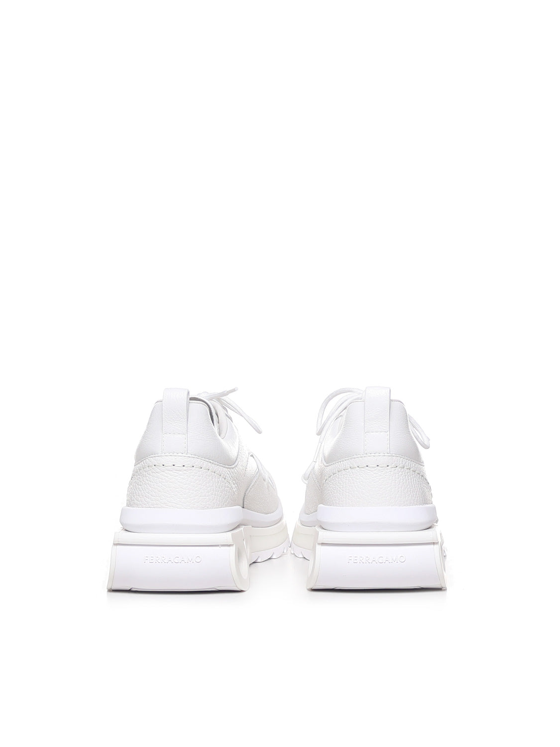 Sneakers con placca Gancini 021581 762773003 FERRAGAMO 