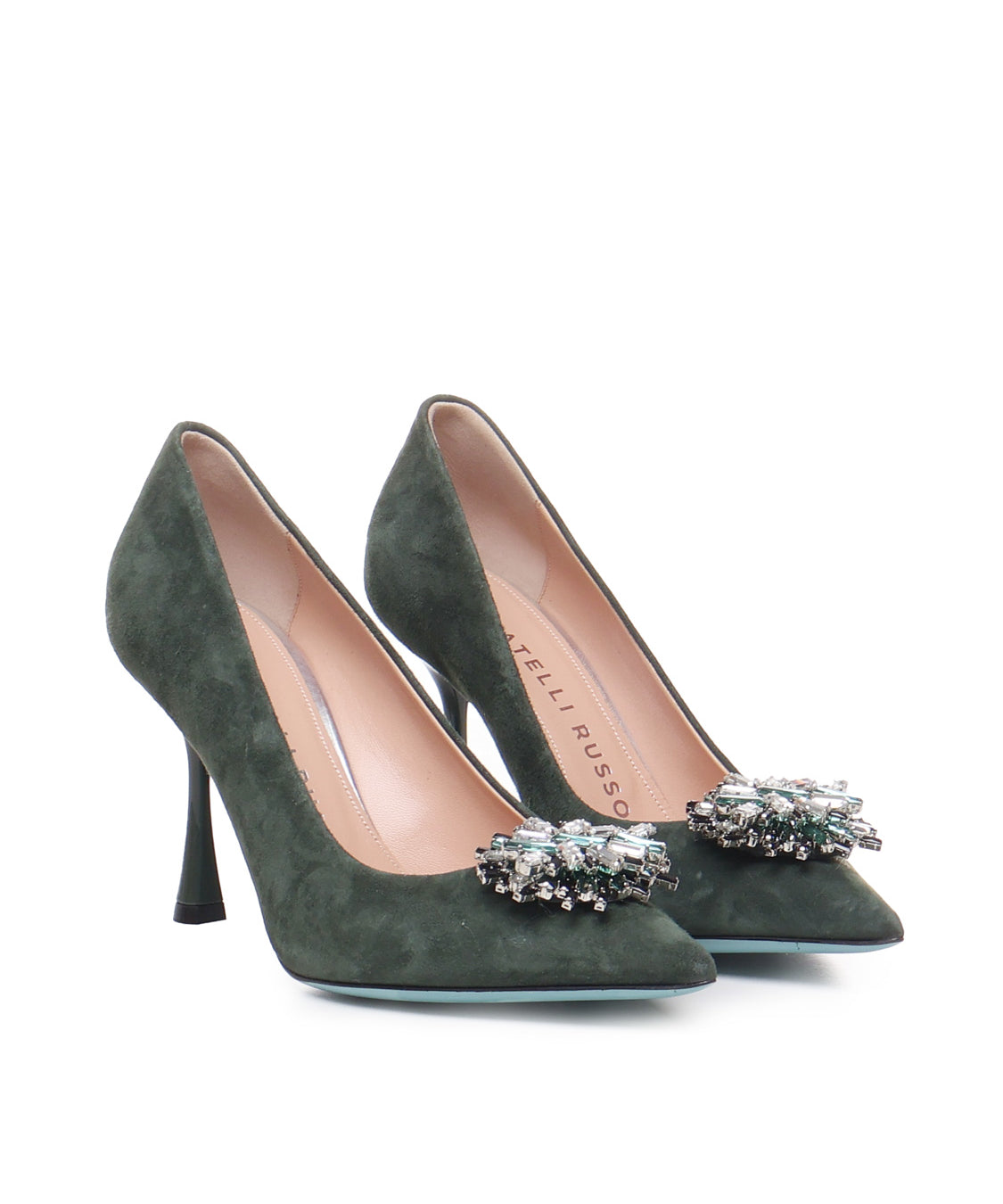 Décolleté Alena in suede ALENA 039 CAMOSCIOVERDE FRATELLI RUSSO 