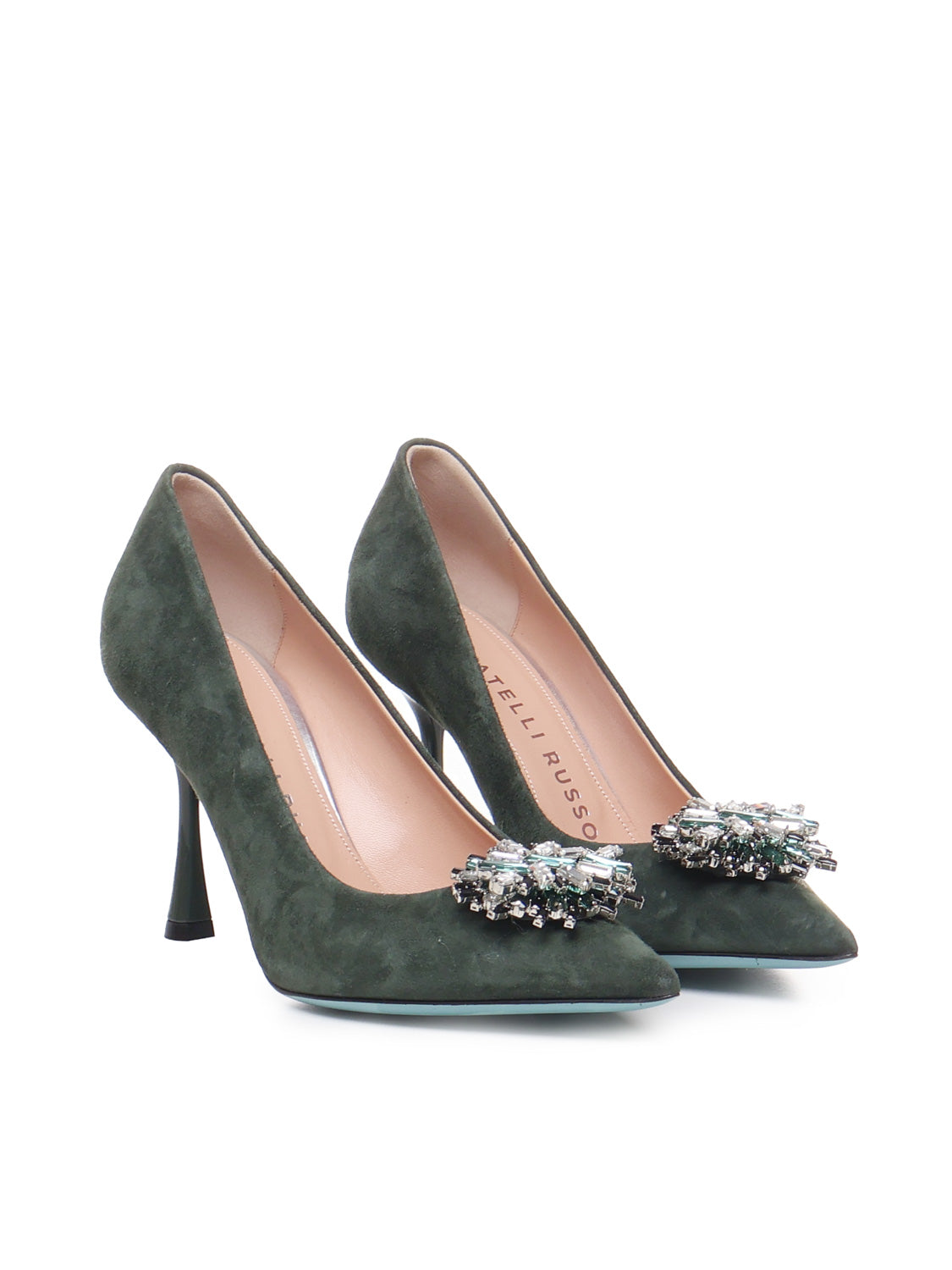 Décolleté Alena in suede ALENA 039 CAMOSCIOVERDE FRATELLI RUSSO 