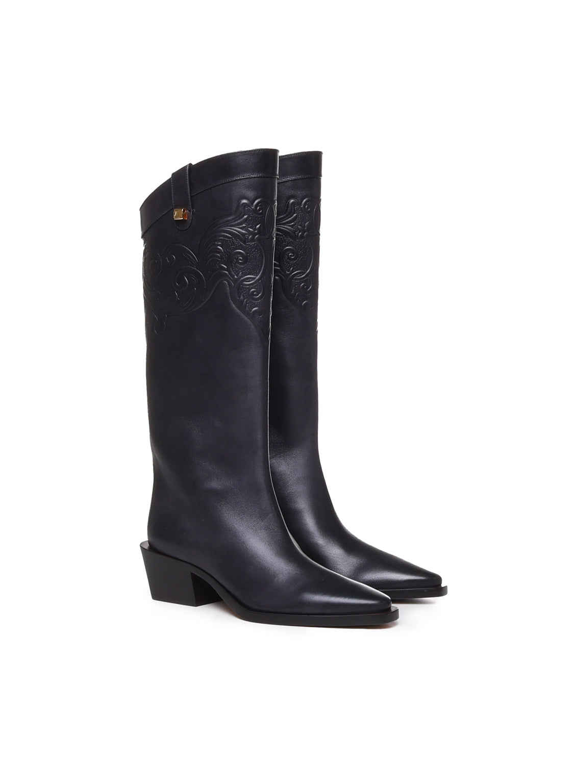 Stivali camperos Sienna SIENNA NAPPA LEATHERVEGGY BLACK MAISON SKORPIOS 