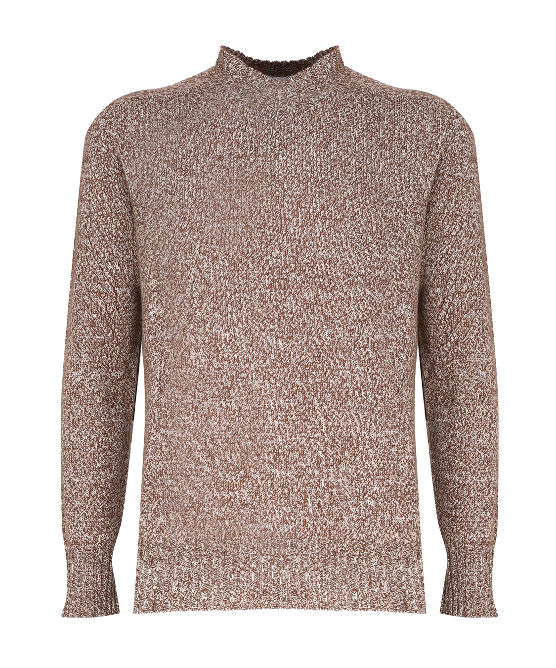 Maglia girocollo in cashmere mouliné UXA249 Y1B10EM447 MALO 