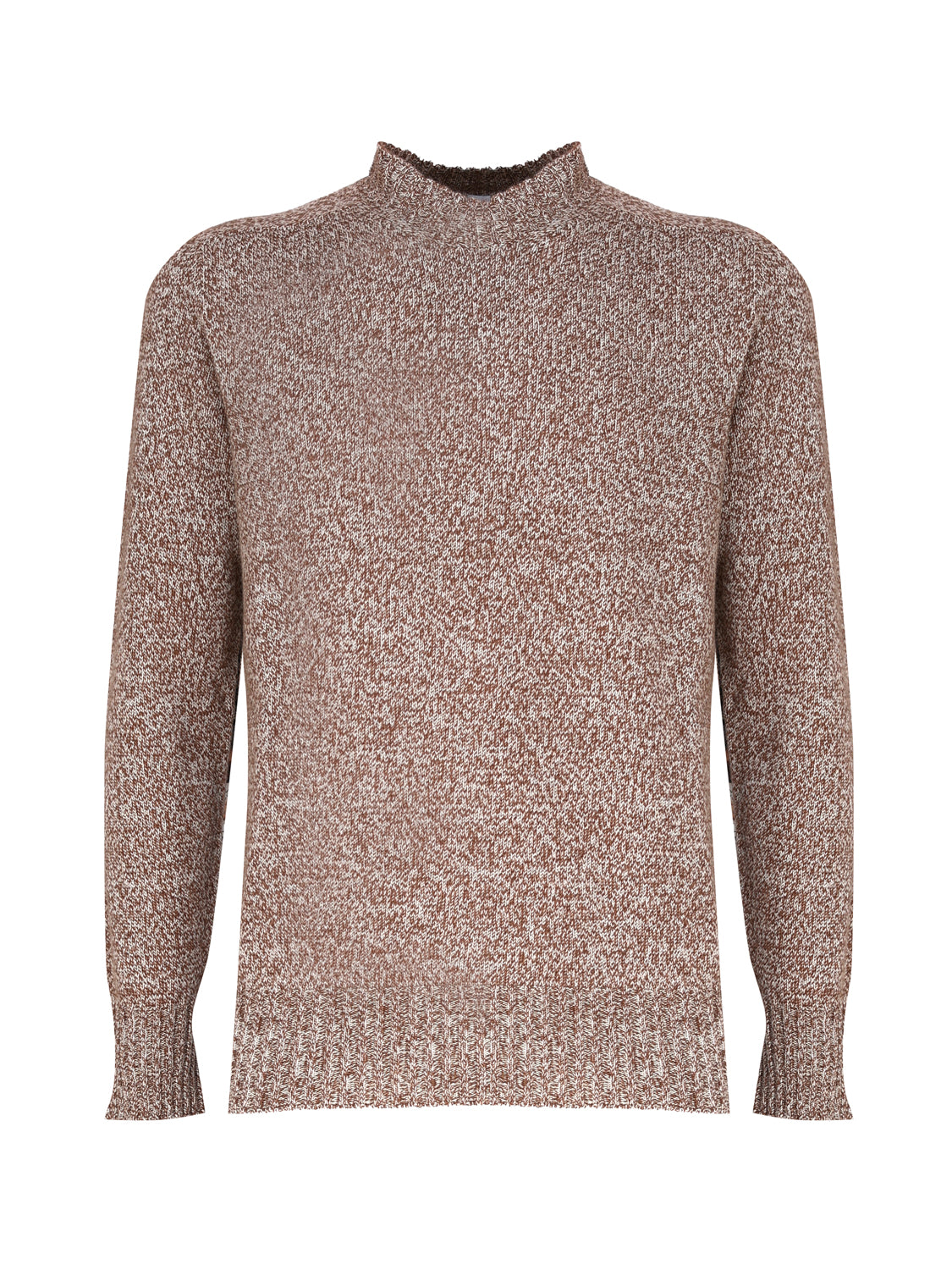 Maglia girocollo in cashmere mouliné UXA249 Y1B10EM447 MALO 