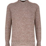 Maglia girocollo in cashmere mouliné UXA249 Y1B10EM447 MALO 