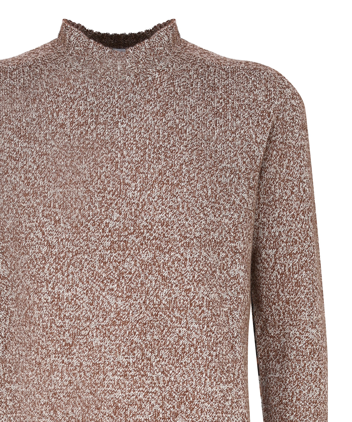 Maglia girocollo in cashmere mouliné UXA249 Y1B10EM447 MALO 