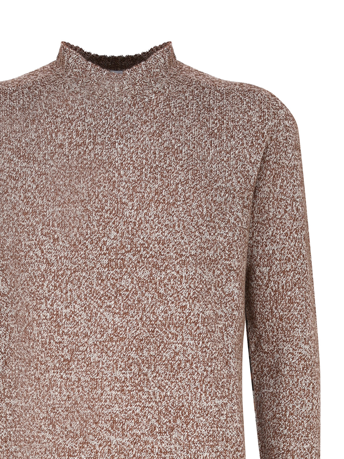 Maglia girocollo in cashmere mouliné UXA249 Y1B10EM447 MALO 