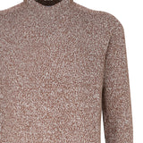 Maglia girocollo in cashmere mouliné UXA249 Y1B10EM447 MALO 