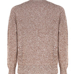 Maglia girocollo in cashmere mouliné UXA249 Y1B10EM447 MALO 