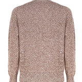 Maglia girocollo in cashmere mouliné UXA249 Y1B10EM447 MALO 