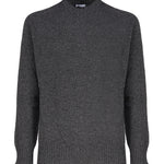 Maglia girocollo in cashmere mouliné UXA249 Y1B10EM453 MALO 