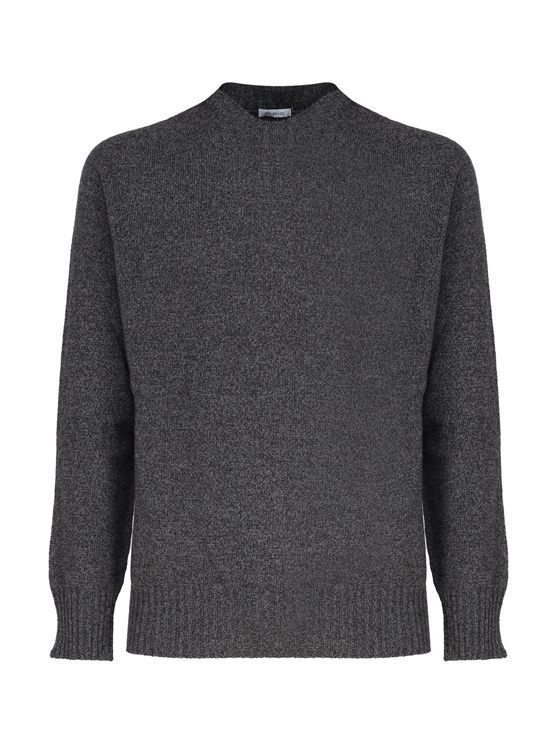 Maglia girocollo in cashmere mouliné UXA249 Y1B10EM453 MALO 