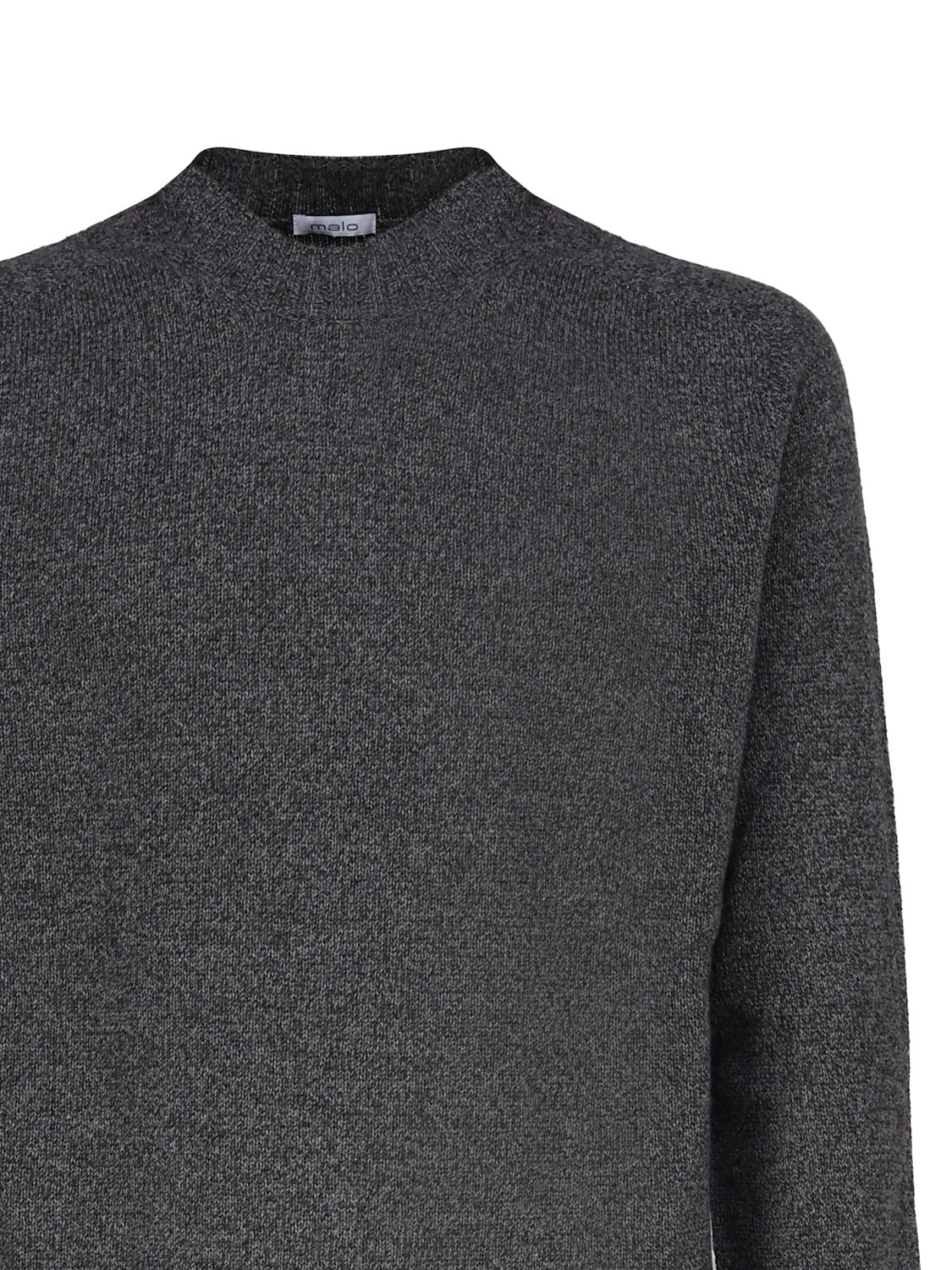 Maglia girocollo in cashmere mouliné UXA249 Y1B10EM453 MALO 