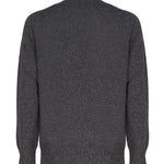 Maglia girocollo in cashmere mouliné UXA249 Y1B10EM453 MALO 