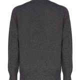 Maglia girocollo in cashmere mouliné UXA249 Y1B10EM453 MALO 