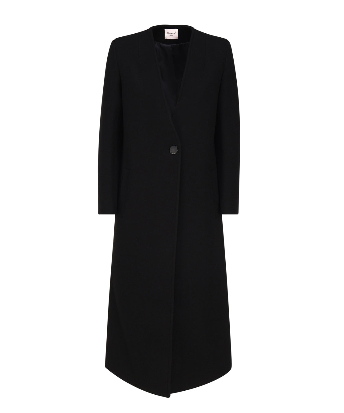 Cappotto lungo monopetto MDFW23826 -NERO MARIUCCIA Milano 